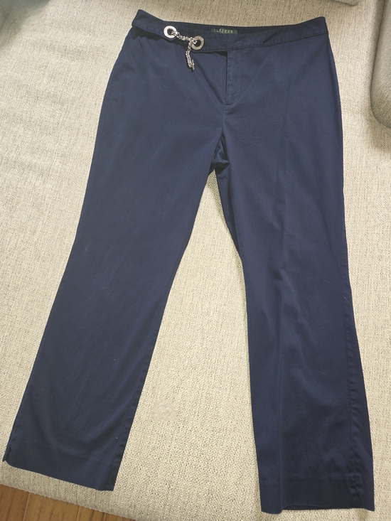 Ralph Lauren Pants - Lauren Ralph Lauren Navy Straight-Leg Chinos